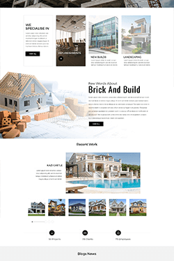 Hosting Company Layout Preview