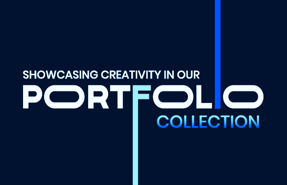 modern typographic portfolio banner