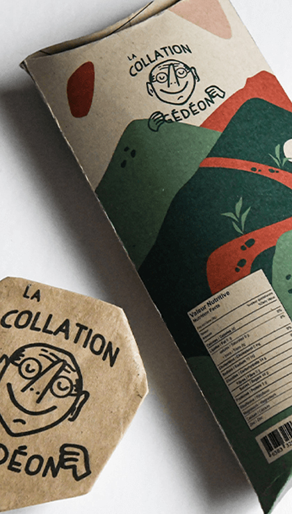La Collation Gedeon snack food packaging